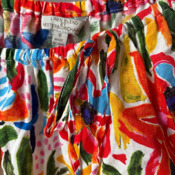 Hester‎ & Orchard NWOT Top Linen Blend Womens 3/4 Sleeve Summer Shirt Size Small - Picture 8 of 8